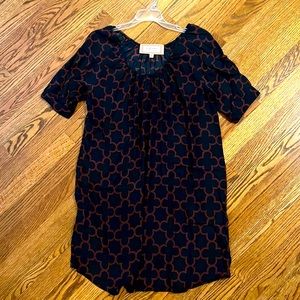 Maternity Dress Navy Geometric size M